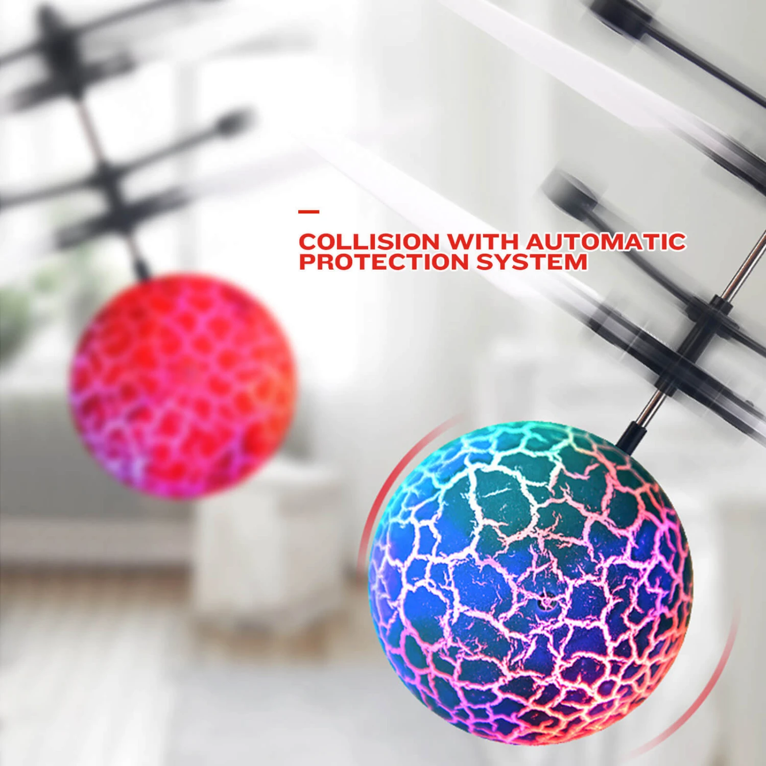 Hands Free Mini Drone Fancy Crystal Flying Ball LED Light RC Drone Induction Aircraft Toys 8 Hands Free Mini Drone Fancy Crystal Flying Ball LED Light RC Drone Induction Aircraft Toys - Image 8