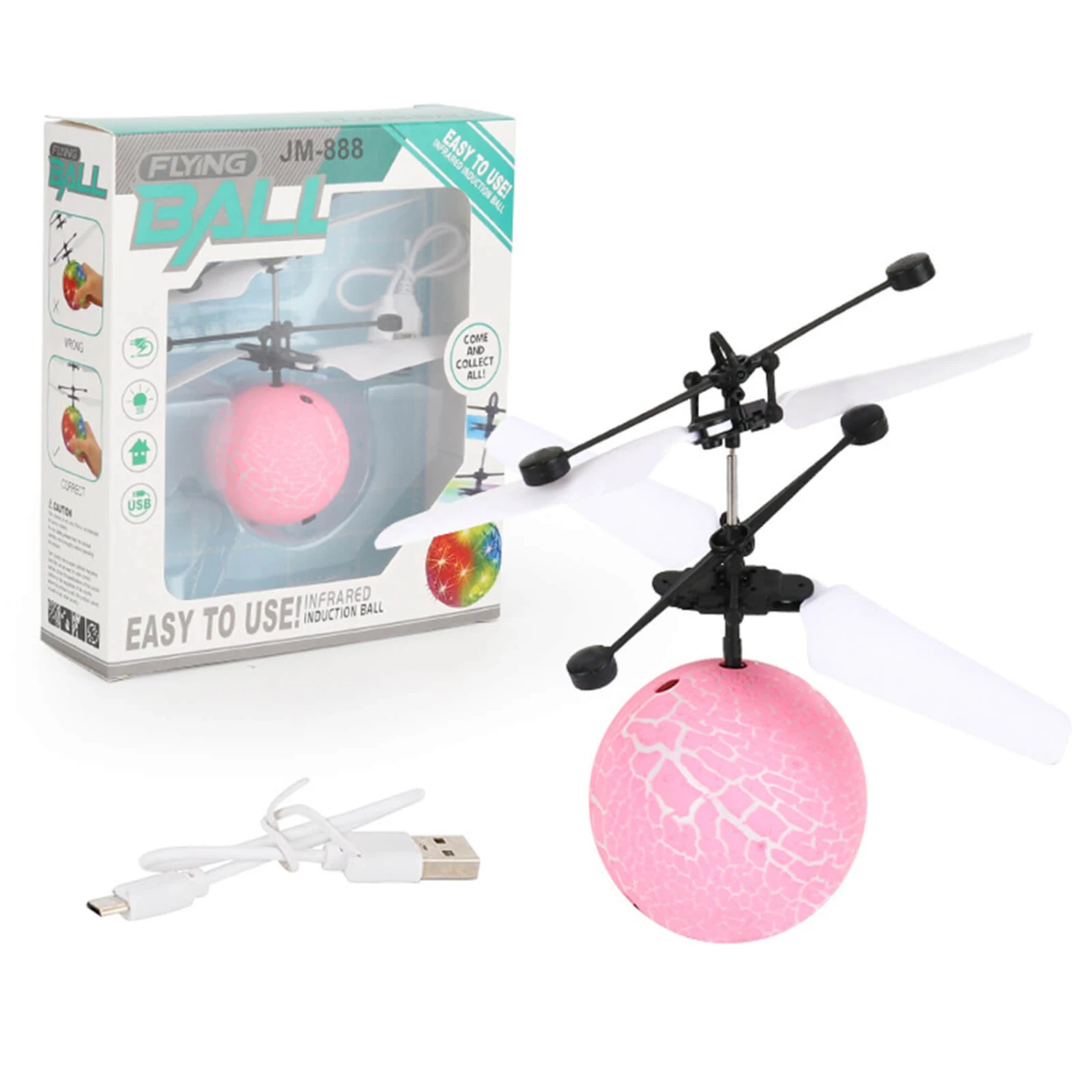 Hands Free Mini Drone Fancy Crystal Flying Ball LED Light RC Drone Induction Aircraft Toys 11 Hands Free Mini Drone Fancy Crystal Flying Ball LED Light RC Drone Induction Aircraft Toys - Image 11