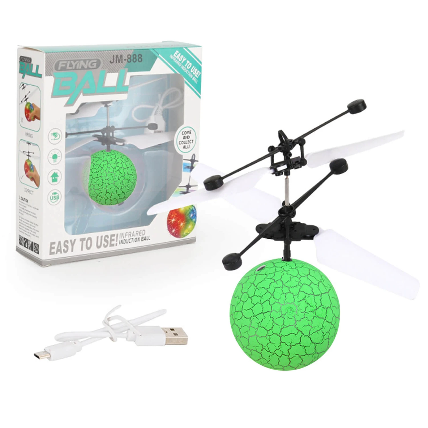 Hands Free Mini Drone Fancy Crystal Flying Ball LED Light RC Drone Induction Aircraft Toys 3 Hands Free Mini Drone Fancy Crystal Flying Ball LED Light RC Drone Induction Aircraft Toys - Image 3