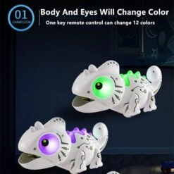 2.4G Remote Control Foraging Chameleon Robotic Intelligent Dinobot Dinosaur Toys Electronic Pet -Sun Baby Sales Store Foragingdinosaur 5