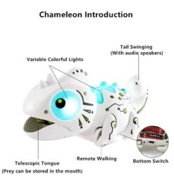 2.4G Remote Control Foraging Chameleon Robotic Intelligent Dinobot Dinosaur Toys Electronic Pet -Sun Baby Sales Store Foragingdinosaur 7