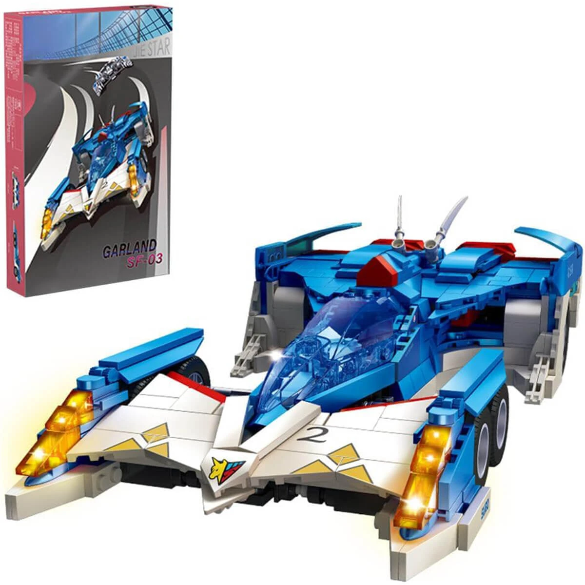 793 PCS F1 Garland SF-03 Building Blocks Car Model Formula 1 Sports Car Building Kit Collection Car 6 793 PCS F1 Garland SF-03 Building Blocks Car Model Formula 1 Sports Car Building Kit Collection Car - Image 6