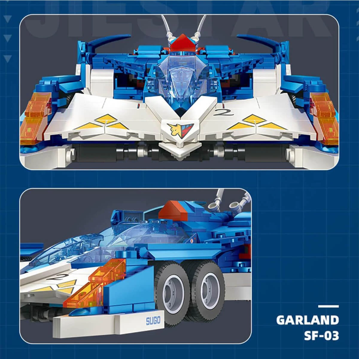 793 PCS F1 Garland SF-03 Building Blocks Car Model Formula 1 Sports Car Building Kit Collection Car 3 793 PCS F1 Garland SF-03 Building Blocks Car Model Formula 1 Sports Car Building Kit Collection Car - Image 3