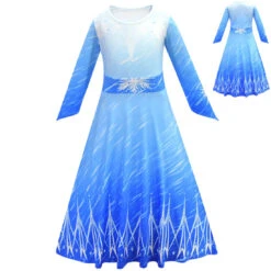 Kids Elsa Dress Halloween Princess Role Play Costume Cosplay Full Set