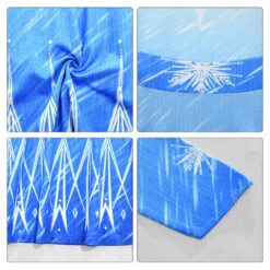 Kids Elsa Dress Halloween Princess Role Play Costume Cosplay Full Set -Sun Baby Sales Store Frozen2ElsaDress 3