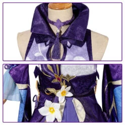 Keqing Cosplay Costume Adult Game Ke Qing Outfit Full Set Halloween Party Dress Up -Sun Baby Sales Store GenshinImpactKeqingCostume 4