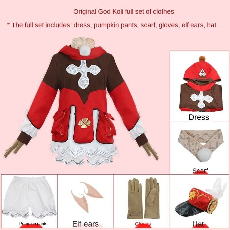 Klee Cosplay Costume Adult Klee Halloween Party Outfit Game Fans Dress Up Full Set 5 Klee Cosplay Costume Adult Klee Halloween Party Outfit Game Fans Dress Up Full Set - Image 5