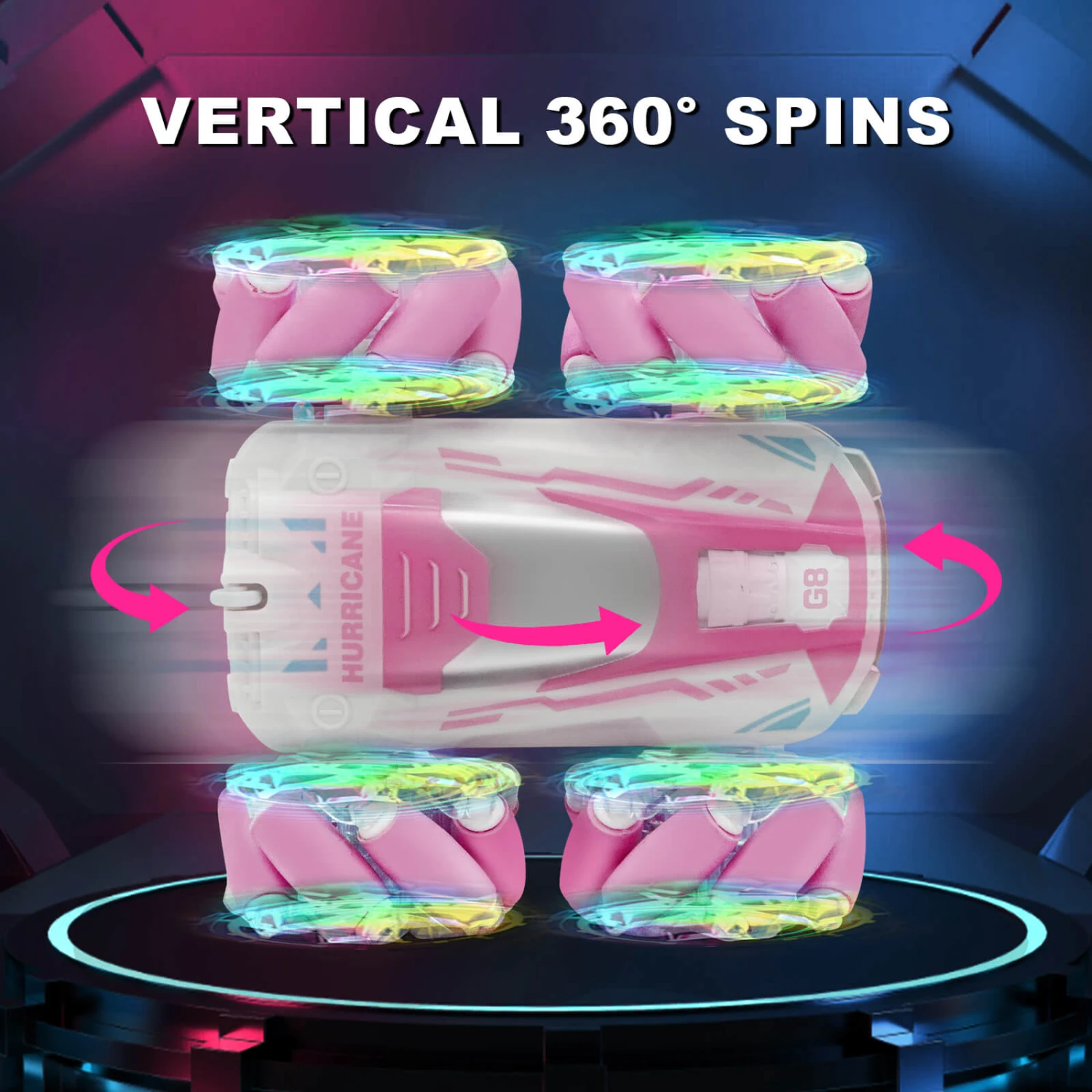 Gesture Sensing RC Stunt Car Remote Control RC Drift Car W/ Music And LED Lights 8 Gesture Sensing RC Stunt Car Remote Control RC Drift Car W/ Music And LED Lights - Image 8