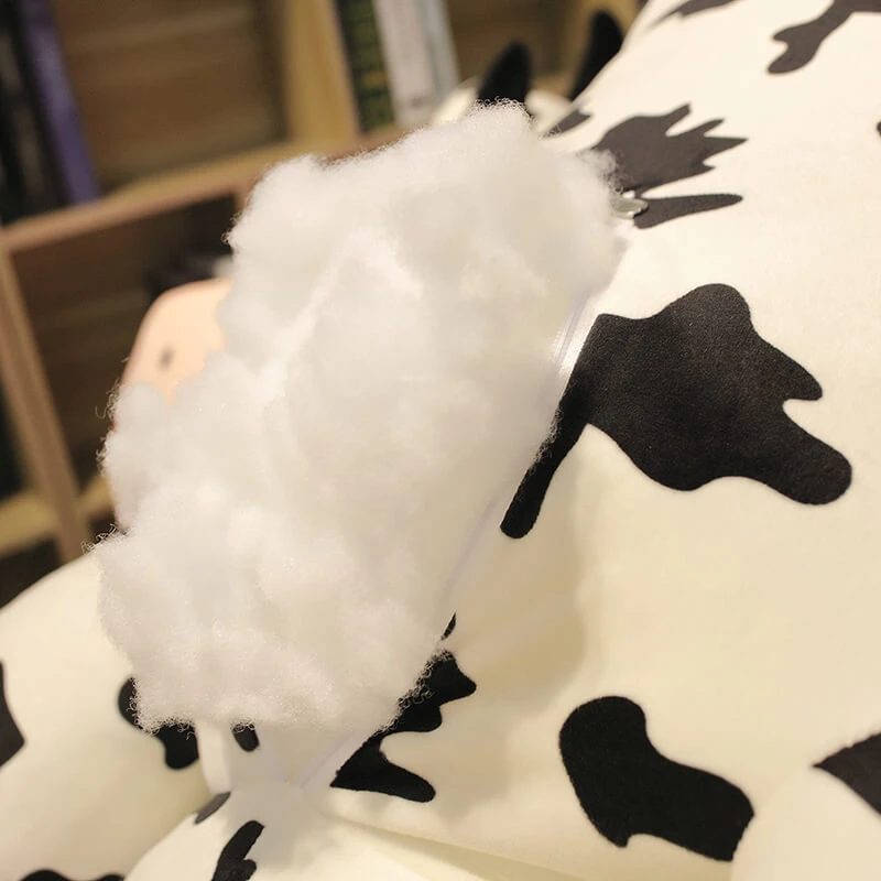 32"/39"/47" Large Lying Cow Soft Throw Pillow Plush Stuffed Animal Toy Sleep Pillow For Children's Gift 6 32"/39"/47" Large Lying Cow Soft Throw Pillow Plush Stuffed Animal Toy Sleep Pillow For Children's Gift - Image 6