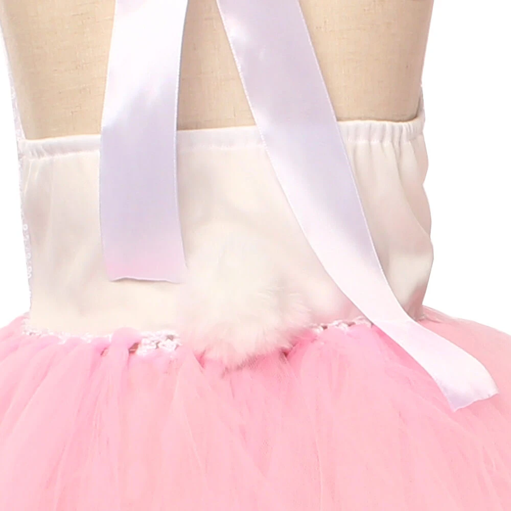 Girls Backless Tutu Dress Bunny Costume With Headband Party Dress Up 5 Girls Backless Tutu Dress Bunny Costume With Headband Party Dress Up - Image 5