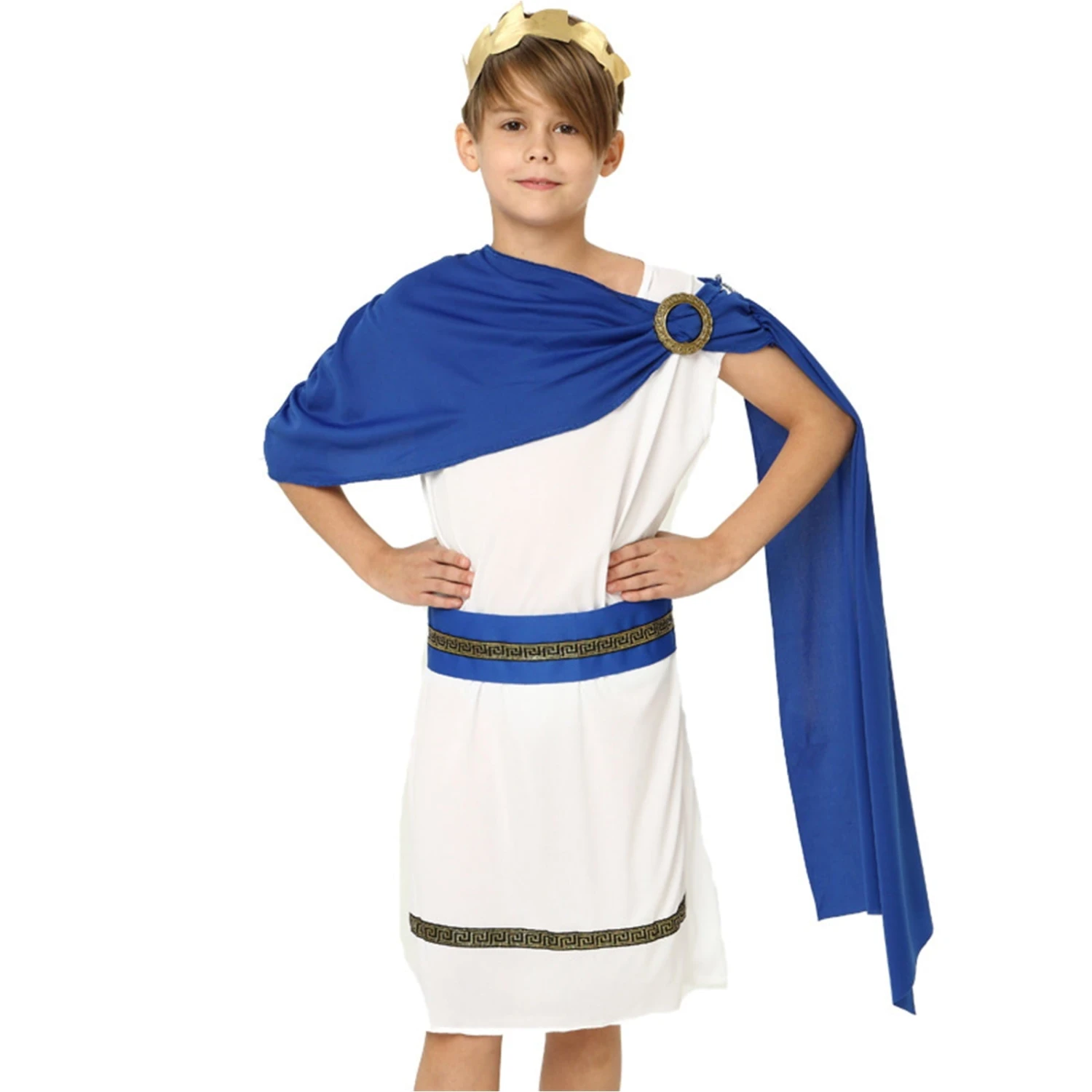 Girls Boys Greek Goddess Costume Athena Aphrodite Halloween Cosplay Dress Up Costume 6 Girls Boys Greek Goddess Costume Athena Aphrodite Halloween Cosplay Dress Up Costume - Image 6