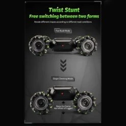 2.4G RC Stunt Car 360° Rotation Twisting Car 4WD Climbing Stunt Car For Kids 14 2.4G RC Stunt Car 360° Rotation Twisting Car 4WD Climbing Stunt Car For Kids -Sun Baby Sales Store Green1control 07