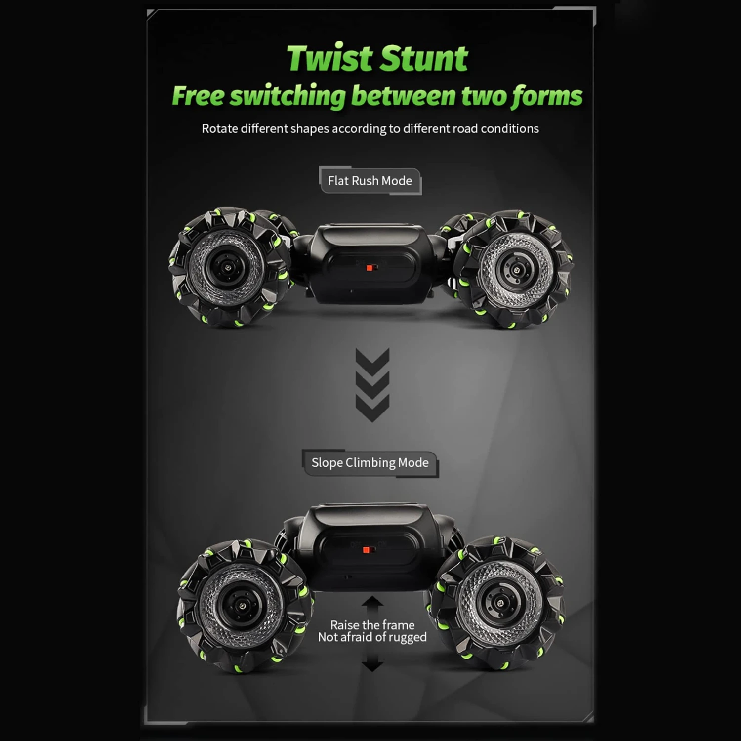 2.4G RC Stunt Car 360° Rotation Twisting Car 4WD Climbing Stunt Car For Kids 5 2.4G RC Stunt Car 360° Rotation Twisting Car 4WD Climbing Stunt Car For Kids - Image 5