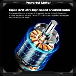 30KM/H Remote Control Boat 2.4G Fast Racing Boat Waterproof With LED Light 21 30KM/H Remote Control Boat 2.4G Fast Racing Boat Waterproof With LED Light -Sun Baby Sales Store Grey 06