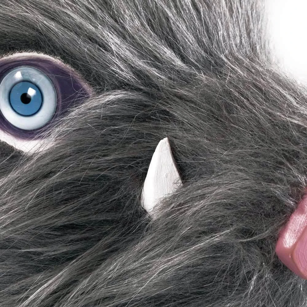 Hashibira Inosuke Mask Pig Plush Helmet Kimetsu Cosplay Essentials 9 Hashibira Inosuke Mask Pig Plush Helmet Kimetsu Cosplay Essentials - Image 9