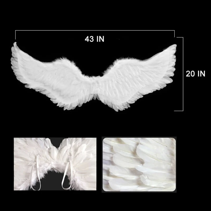 Emily Angel Costume Hazbin Seraphim Emily Cosplay Dress With Halo And Wing Full Set 9 Emily Angel Costume Hazbin Seraphim Emily Cosplay Dress With Halo And Wing Full Set - Image 9