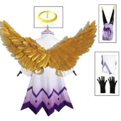 Adam Costume Hazbin Hotel Adam Robe With Headgear Gloves Halloween Party Cosplay Costume