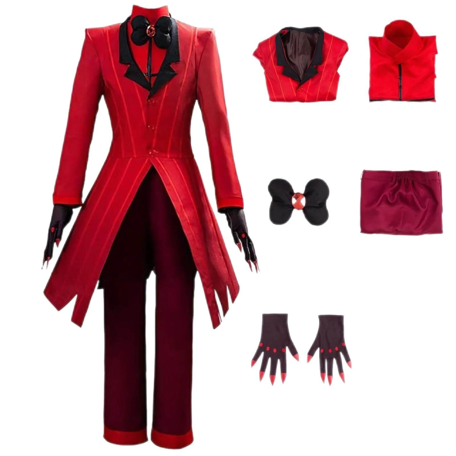 Adult Alastor Costume Hazbin Hotel Cosplay Outfit Radio Demon Cosplay Full Set For Halloween Carnival 10 Adult Alastor Costume Hazbin Hotel Cosplay Outfit Radio Demon Cosplay Full Set For Halloween Carnival - Image 10