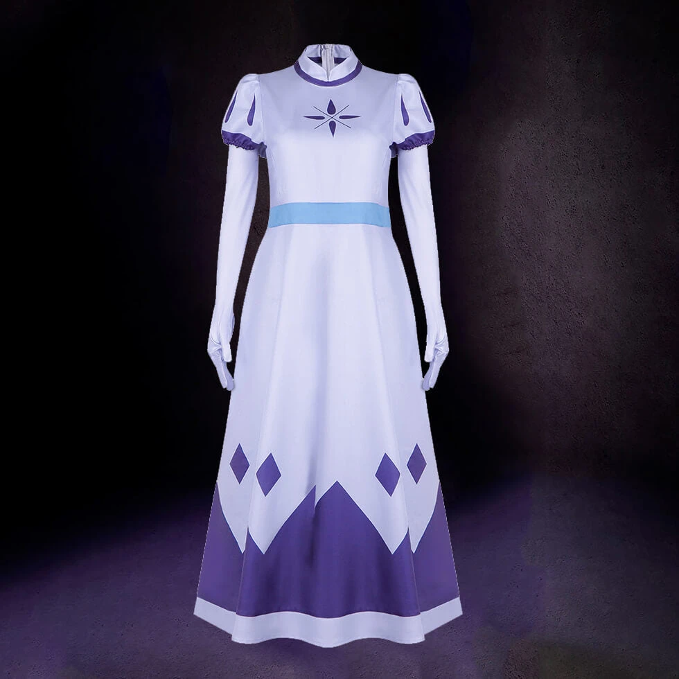 Emily Angel Costume Hazbin Seraphim Emily Cosplay Dress With Halo And Wing Full Set 2 Emily Angel Costume Hazbin Seraphim Emily Cosplay Dress With Halo And Wing Full Set - Image 2