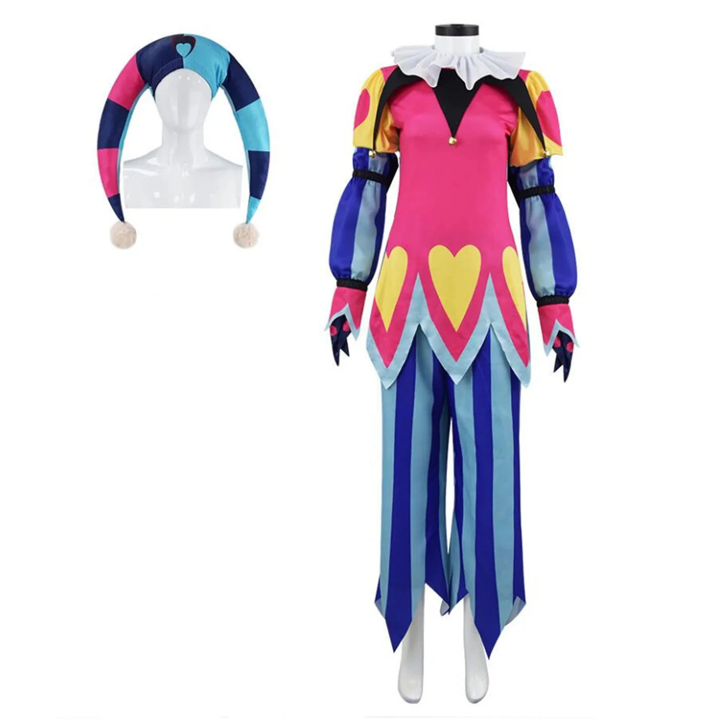 Fizzarolli Costume Helluva Boss Fizzarolli Clown Outfit Hazbin Hotel Cosplay Costumes 1 Fizzarolli Costume Helluva Boss Fizzarolli Clown Outfit Hazbin Hotel Cosplay Costumes
