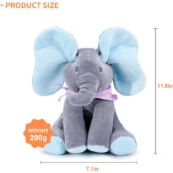 Baby Animated Singing Elephant Flappy Plush Toy Elephant With Flapping Ears 23 Baby Animated Singing Elephant Flappy Plush Toy Elephant With Flapping Ears -Sun Baby Sales Store Hide and Seek Elephant 2