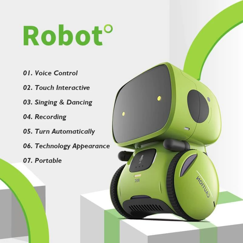 Newest Intelligent Induction Robot Voice Interactive Early Educational RC Speech Recognition Toy 4 Newest Intelligent Induction Robot Voice Interactive Early Educational RC Speech Recognition Toy - Image 4