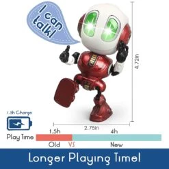 Interactive Voice Robot Intelligent Recording Alloy Gesture Touch Talking Robot Mini Electronic Doll 27 Interactive Voice Robot Intelligent Recording Alloy Gesture Touch Talking Robot Mini Electronic Doll -Sun Baby Sales Store InteractiveVoiceControlledRobot 12