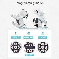 K16A Electronic Pets Remote Control Programable Robot Stunt Intelligent Dog With Sound Interactive 12 K16A Electronic Pets Remote Control Programable Robot Stunt Intelligent Dog With Sound Interactive -Sun Baby Sales Store K16AElectronicPetsRCAnimalProgramableRobot 10