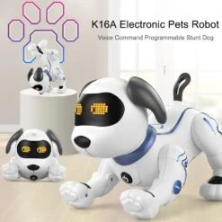 K16A Electronic Pets Remote Control Programable Robot Stunt Intelligent Dog With Sound Interactive 15 K16A Electronic Pets Remote Control Programable Robot Stunt Intelligent Dog With Sound Interactive -Sun Baby Sales Store K16AElectronicPetsRCAnimalProgramableRobot 6