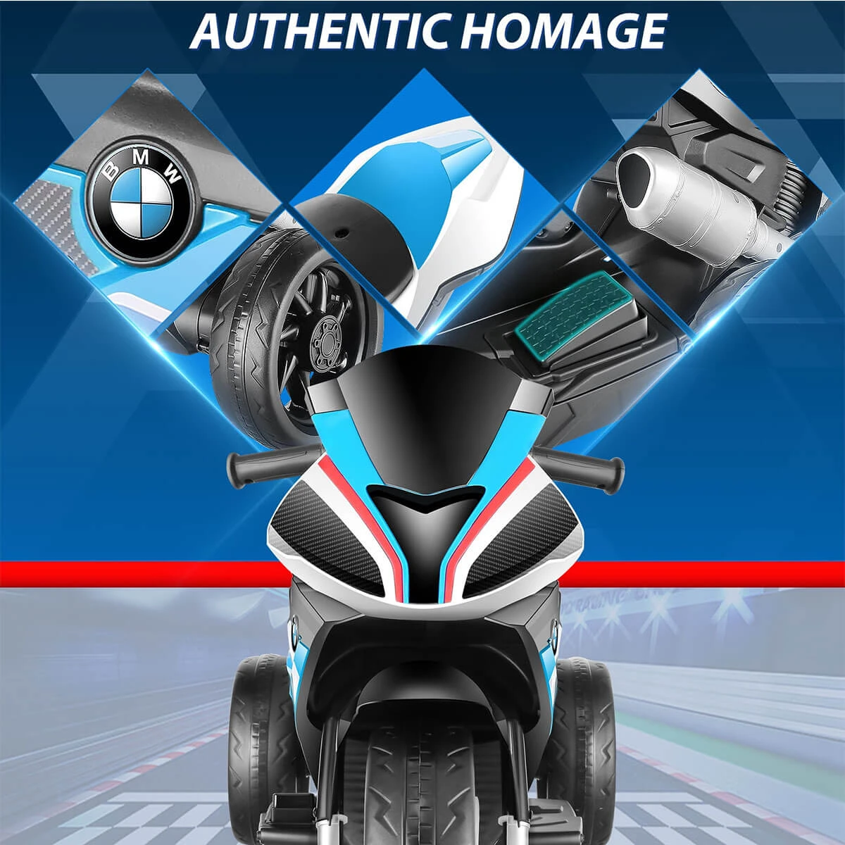 Kids 12V Ride On Motorcycle Battery Powered Electric Ride On Car With LED Lights & Music 7 Kids 12V Ride On Motorcycle Battery Powered Electric Ride On Car With LED Lights & Music - Image 7