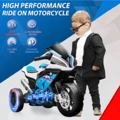 Kids 12V Ride On Motorcycle Battery Powered Electric Ride On Car With LED Lights & Music 12 Kids 12V Ride On Motorcycle Battery Powered Electric Ride On Car With LED Lights & Music -Sun Baby Sales Store Kids 12V Ride on Motorcycle 9