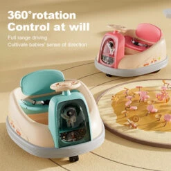 Kids 6V Bumper Cars 360° Spin Ride On Car Battery Power Vehicle With Music Light -Sun Baby Sales Store Kids 6V Bumper Cars 1