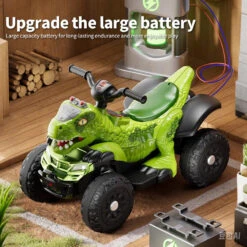 Toddler 12V Dinosaur Ride-on Car 4-wheel Dual Drive ATV Parental Remote Control Electric Car 17 Toddler 12V Dinosaur Ride-on Car 4-wheel Dual Drive ATV Parental Remote Control Electric Car -Sun Baby Sales Store Kids 6V Dinosaur Ride on ATV 2 0dc20c40 3907 4462 9f2e c64449184092