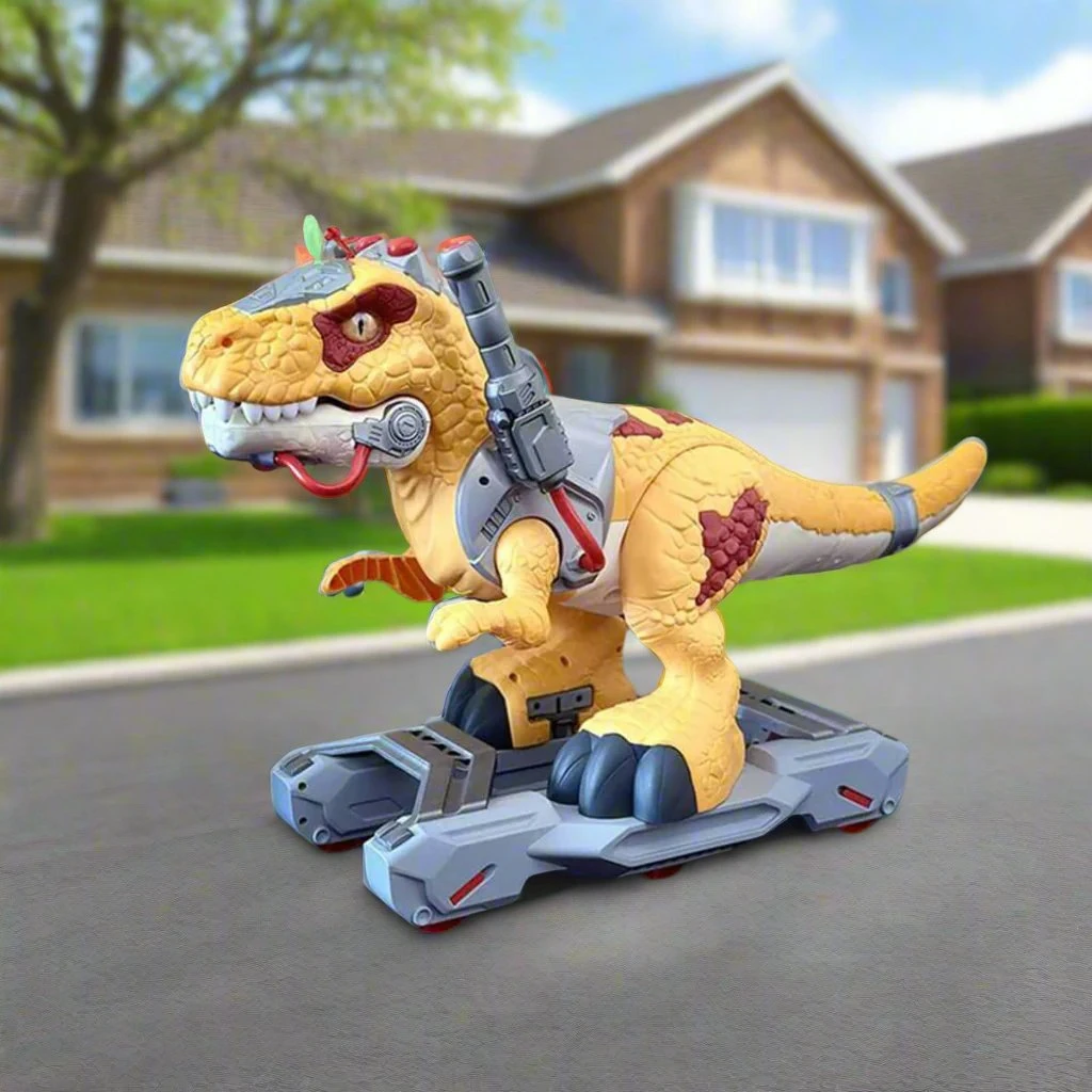 Kids Dinosaur Ride On Car Spray T-Rex Outdoor Indoor Ride-On Toy With Light & Music 8 Kids Dinosaur Ride On Car Spray T-Rex Outdoor Indoor Ride-On Toy With Light & Music - Image 8
