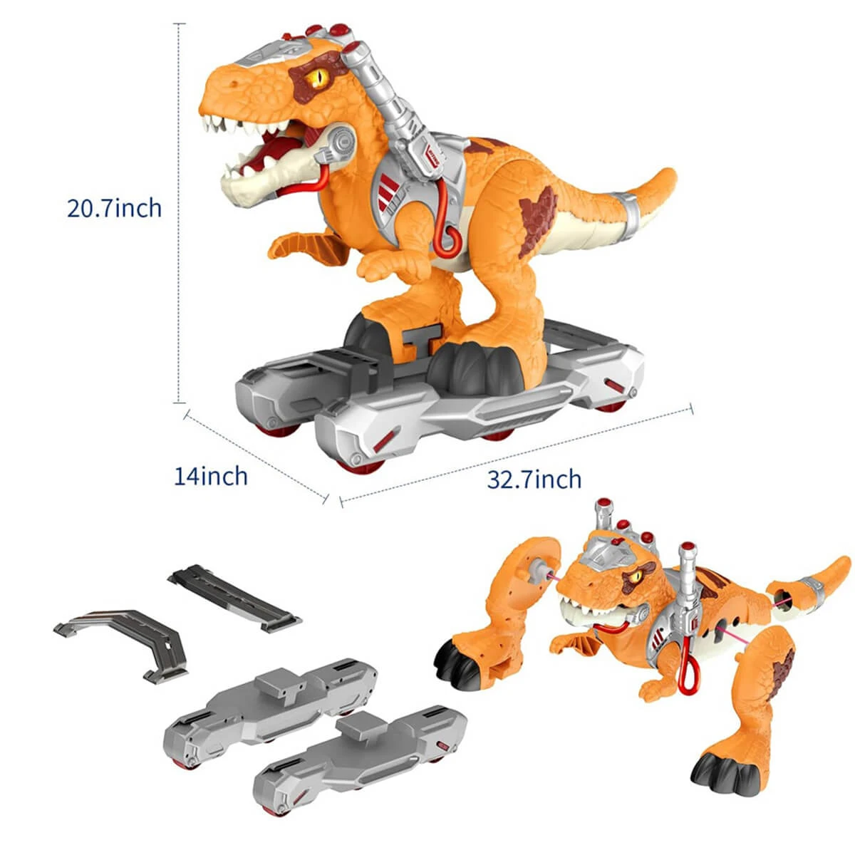 Kids Dinosaur Ride On Car Spray T-Rex Outdoor Indoor Ride-On Toy With Light & Music 7 Kids Dinosaur Ride On Car Spray T-Rex Outdoor Indoor Ride-On Toy With Light & Music - Image 7