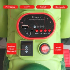 12V Dinosaur Kids Ride-on Car Bluetooth Dual Drive Electric Cars With Rechargeable Battery -Sun Baby Sales Store Kids Dinosaur Ride on ATV RC320