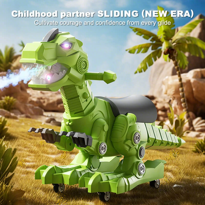 Kids Dinosaur Ride On Car Spray Sliding Car Outdoors Indoors Toys With Lights And Music 4 Kids Dinosaur Ride On Car Spray Sliding Car Outdoors Indoors Toys With Lights And Music - Image 4