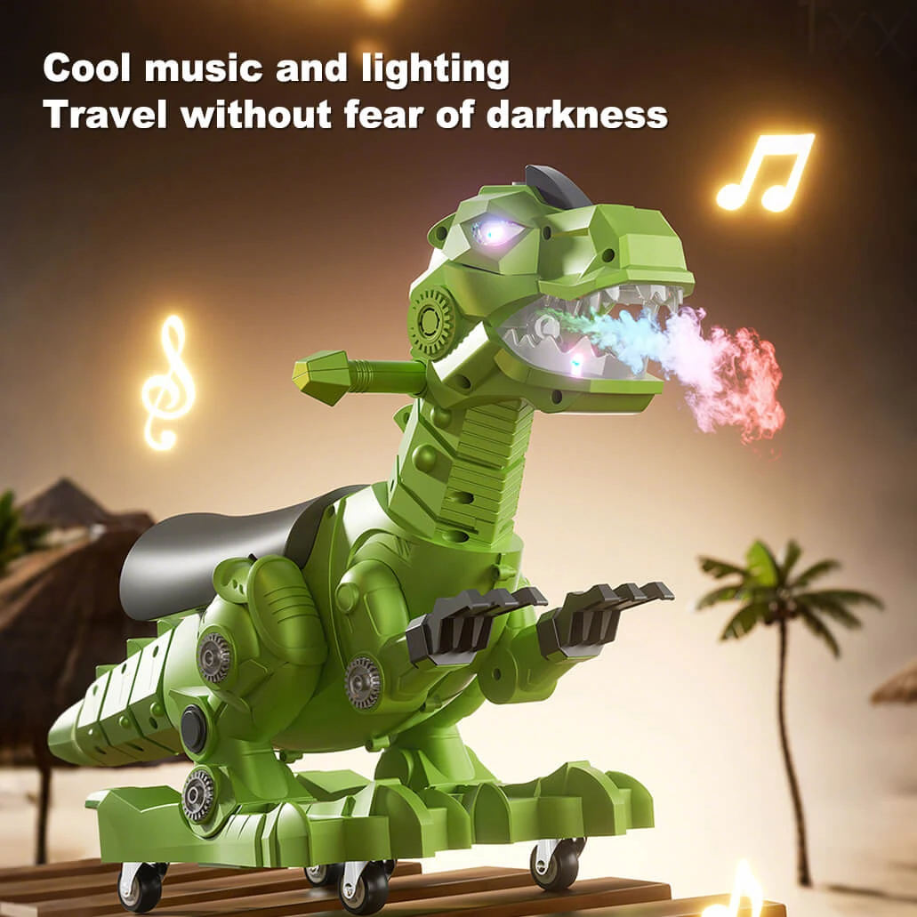 Kids Dinosaur Ride On Car Spray Sliding Car Outdoors Indoors Toys With Lights And Music 7 Kids Dinosaur Ride On Car Spray Sliding Car Outdoors Indoors Toys With Lights And Music - Image 7
