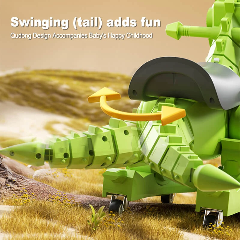 Kids Dinosaur Ride On Car Spray Sliding Car Outdoors Indoors Toys With Lights And Music 5 Kids Dinosaur Ride On Car Spray Sliding Car Outdoors Indoors Toys With Lights And Music - Image 5