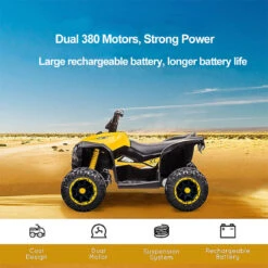 6V Kids ATV Dual Motors 4 Wheeler Off-Road Electric ATV Ride On Car Wih Light Music For Boys & Girls -Sun Baby Sales Store Kids Electric ATV 4 Wheeler Car 8 eabb1a8c ae9b 4157 96d1 3ce542028c2b