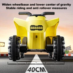 Kids Electric ATV 6V Ride-On Toy With Music Light 4-wheels Dual Drive Car -Sun Baby Sales Store Kids Electric ATV 6V Ride On Toy 10