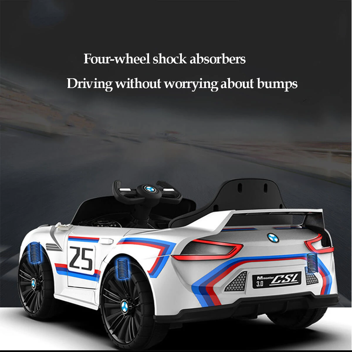 Kids Electric Car With Remote Control Ride On Car W/Rocking Function Light & Music For Boys & Girls 5 Kids Electric Car With Remote Control Ride On Car W/Rocking Function Light & Music For Boys & Girls - Image 5