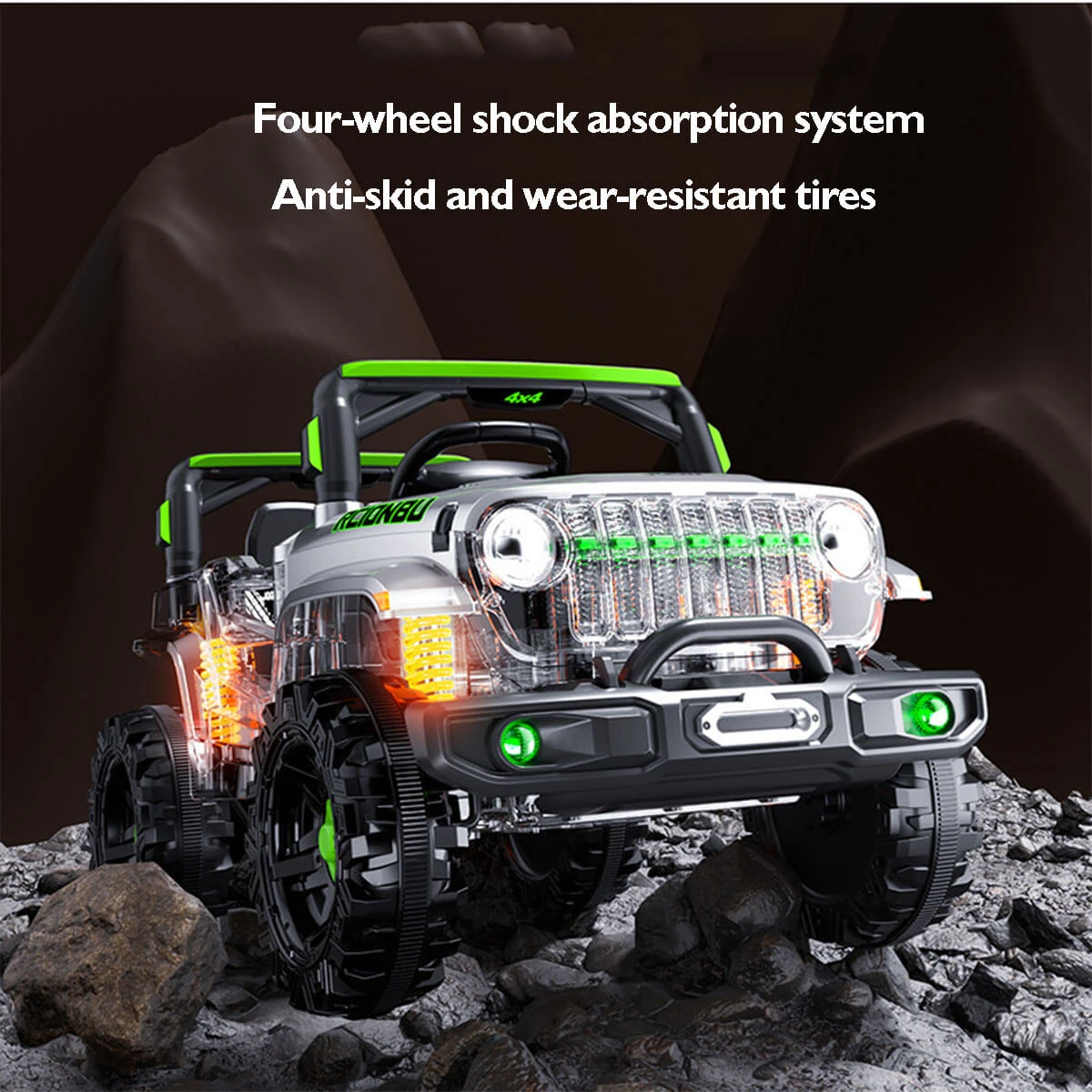 12V Kids Electric Car With Remote 4-Wheel Ride On Car W/ Shovel Light & Music For Boys & Girls 4 12V Kids Electric Car With Remote 4-Wheel Ride On Car W/ Shovel Light & Music For Boys & Girls - Image 4