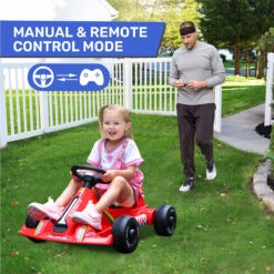 Kids Electric Go Kart With Remote 12V Battery Powered Drift Car Ride On Cars With Music & Light For Boys Girls -Sun Baby Sales Store Kids Electric Go Kart with Remote 17