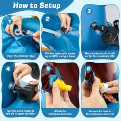 Kids Inflatable Shark Sprinkler Summer Water Sprinkler Outdoor Inflatable Toy -Sun Baby Sales Store Kids Inflatable Shark Sprinkler 7