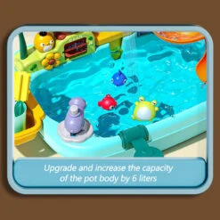 Kids Play Sink With Electric Sunflower Upgraded Water Table Running Water Slide Toy Fishing Game 21 Kids Play Sink With Electric Sunflower Upgraded Water Table Running Water Slide Toy Fishing Game -Sun Baby Sales Store Kids Multifunctional Play Sink 12