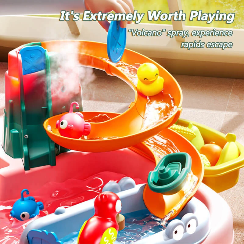 Kids Play Sink With Electric Sunflower Upgraded Water Table Running Water Slide Toy Fishing Game 7 Kids Play Sink With Electric Sunflower Upgraded Water Table Running Water Slide Toy Fishing Game - Image 7