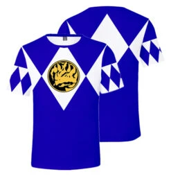 Kids Rangers T-shirt Summer Dragon Tees Anime Cosplay Outfit Daily Wear Shirts