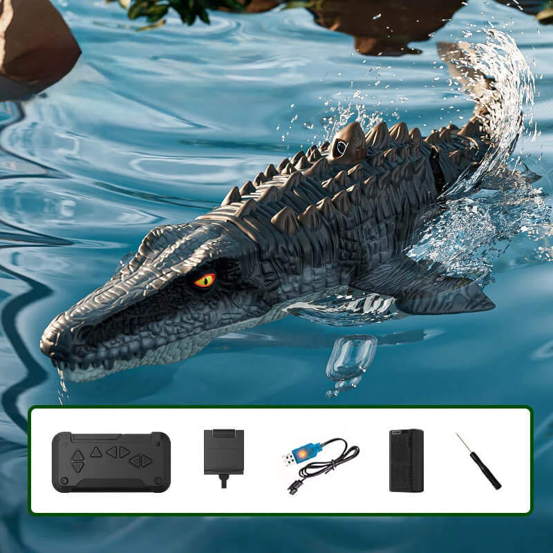 Kids RC Boat 2.4G Remote Control Mosasaur Waterproof Electric Summer Water Toy 2 Kids RC Boat 2.4G Remote Control Mosasaur Waterproof Electric Summer Water Toy - Image 2