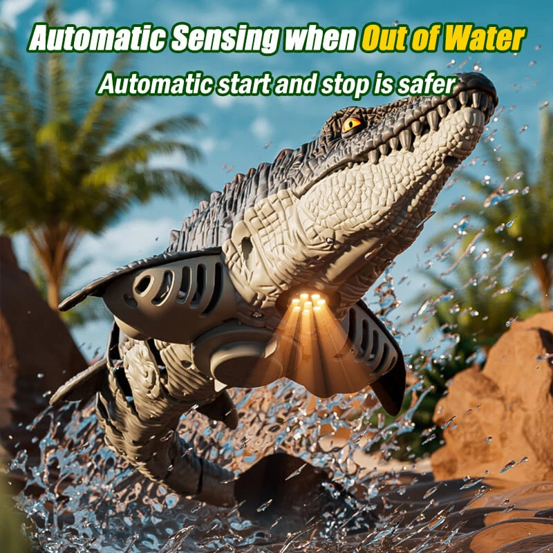 Kids RC Boat 2.4G Remote Control Mosasaur Waterproof Electric Summer Water Toy 11 Kids RC Boat 2.4G Remote Control Mosasaur Waterproof Electric Summer Water Toy - Image 11